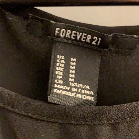 Black Peplum Top - Picture 2 of 2